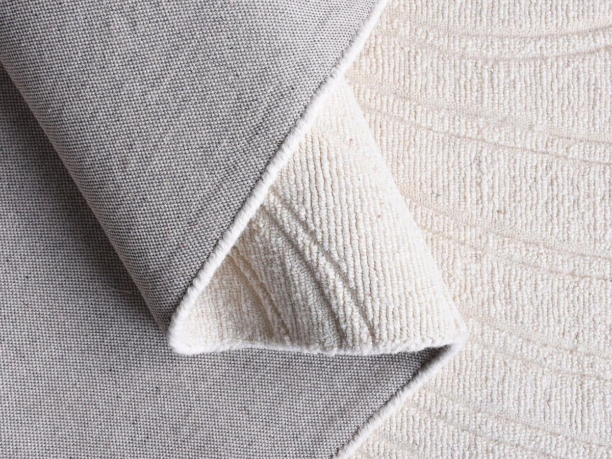 WOHNZIMMERTEPPICH - 160 cm x 230 cm - Stoff, Stoff - Elfenbeinfarben CELESTIA - Weiß, Textil (160/230cm) - Vente-Unique