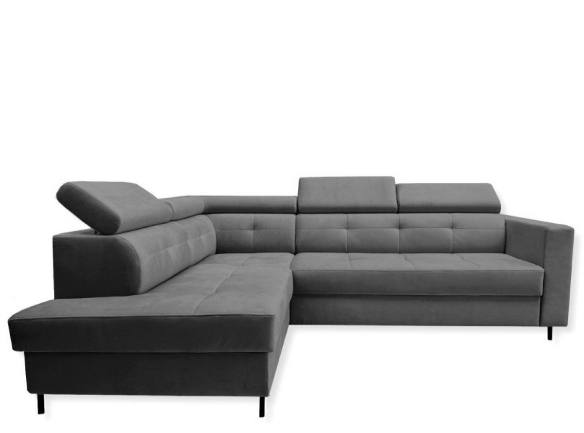ECKSOFA Grafit TAKO Mit Schlaffunktion - Graphitfarben, Textil (257/202cm) - Sepro Meble