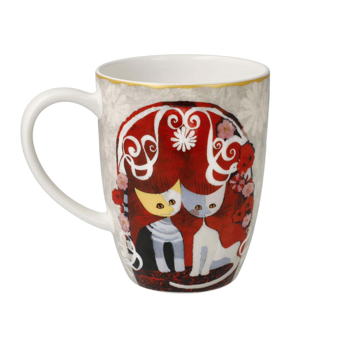 KÜNSTLERTASSE R. Wachtmeister - Templi dell amore, Fine Bone China, Bunt, 400 ml - Multicolor, Keramik (0.4L) - Goebel