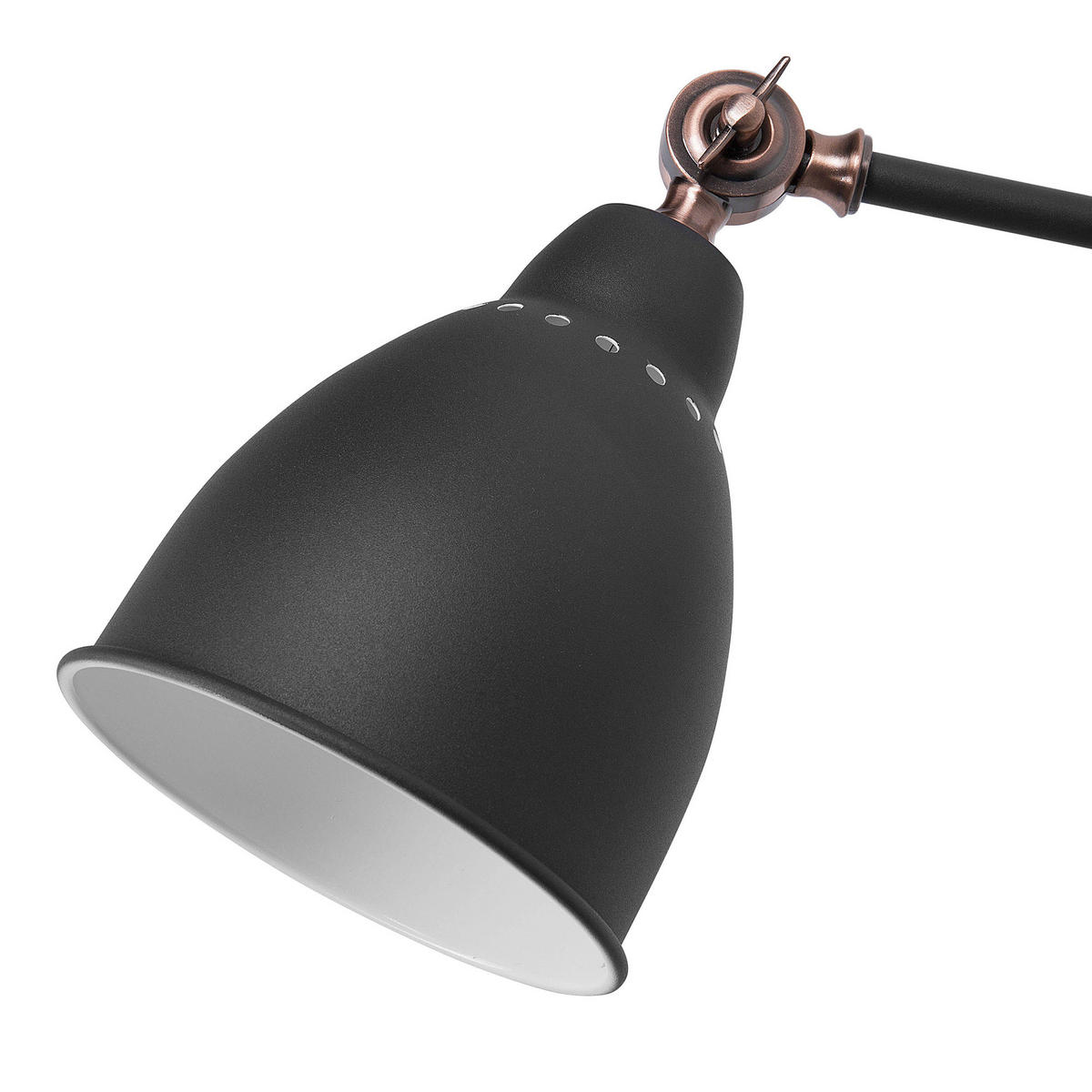 WANDLEUCHTE Mississippi 49/14/23 cm - Grau, Metall (14/44/78cm) - Beliani