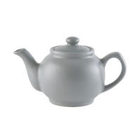 TEEKANNE 1100 ml Steingut matt grau, für 6 Tassen - Grau, Keramik (1.1L) - Price & Kensington