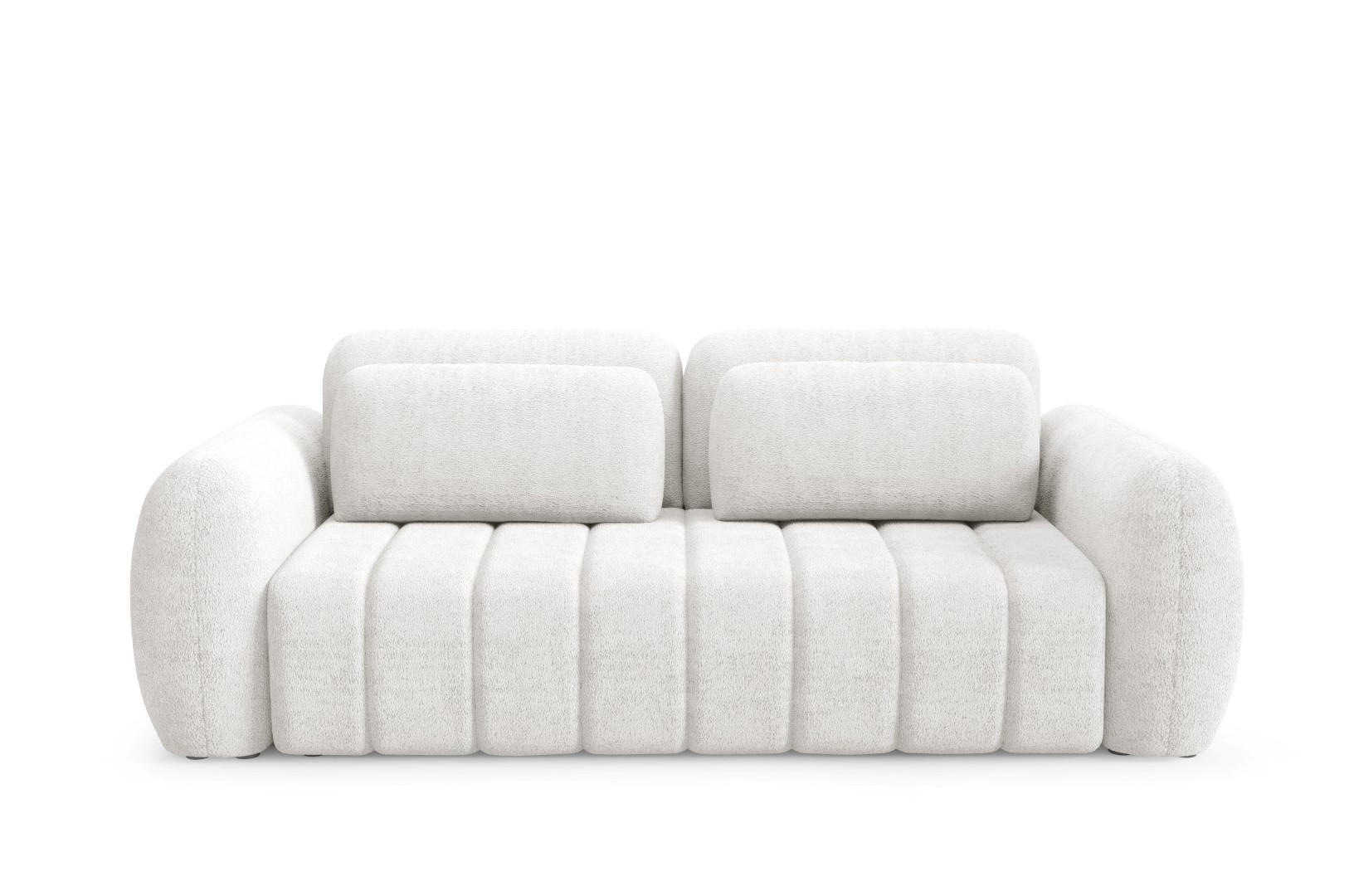SCHLAFSOFA mit Bettkasten Premium Weiß - Schwarz/Weiß, Holz/Holzwerkstoff (266/95/110cm) - Furnisell