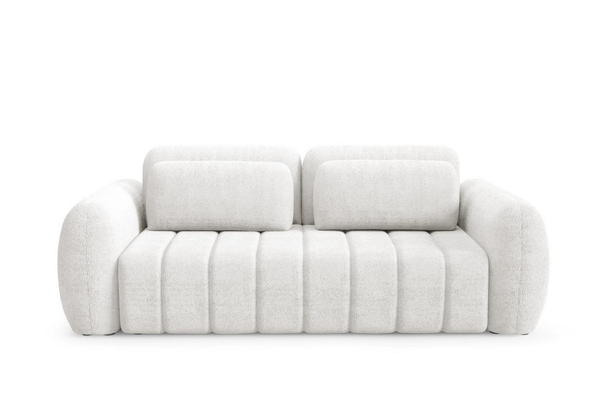 SCHLAFSOFA mit Bettkasten Premium Weiß - Schwarz/Weiß, Holz/Holzwerkstoff (266/95/110cm) - Furnisell
