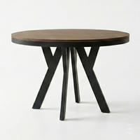 ESSTISCH Runder Ausziehbarer PERO 90/190 mit einem Ring-Gestell, Franklin Nuss / Schwarz - Dunkelbraun/Schwarz, Holz (190/90/77cm) - Dekori_Interiors