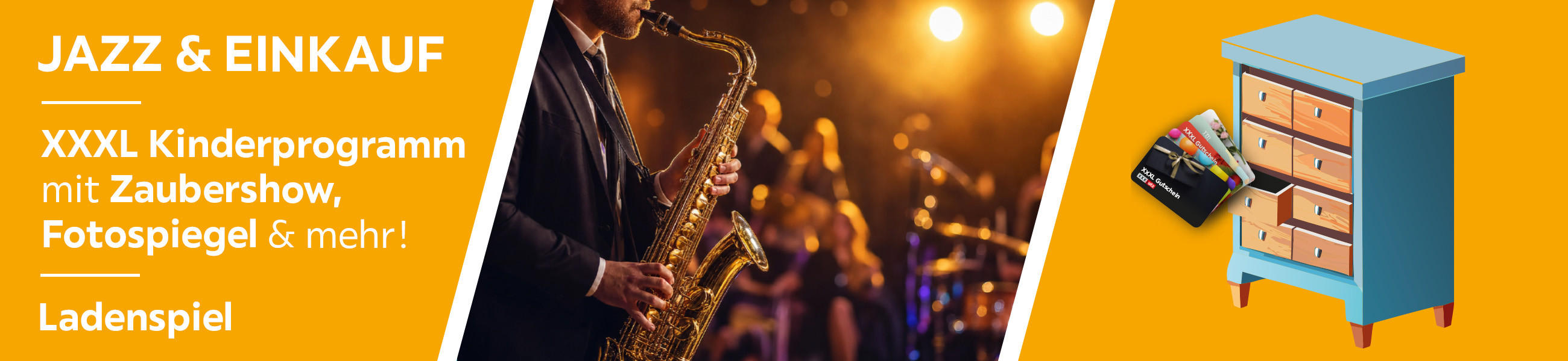JAZZ und EINKAUF: XXXL Kinderprogramm mit Zaubershow, Fotospiegel und mehr!, Ladenspiel