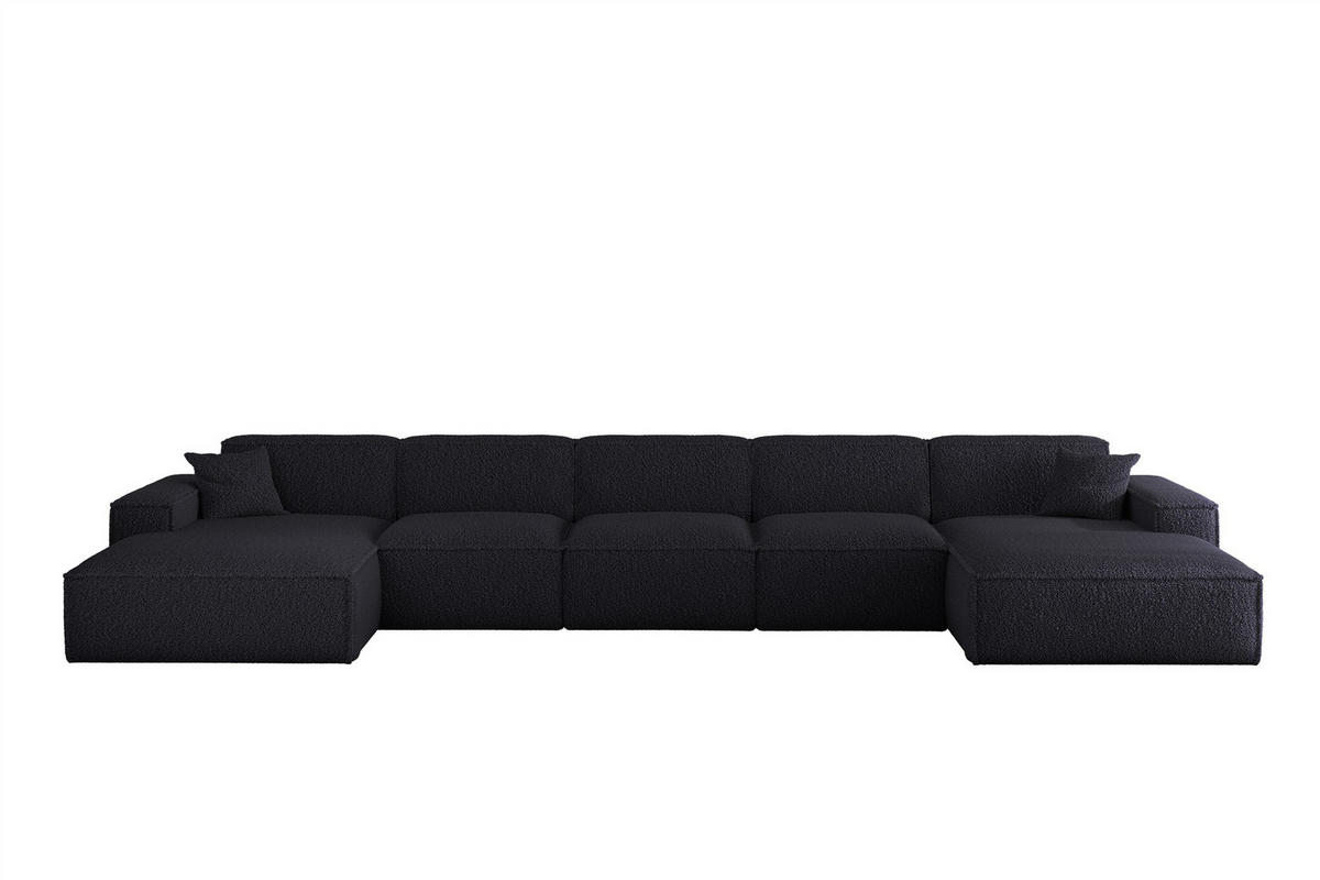 WOHNLANDSCHAFT Celes Premium Xl Sven - Blau, Holzwerkstoff/Textil (462/73/165cm) - Fun Möbel