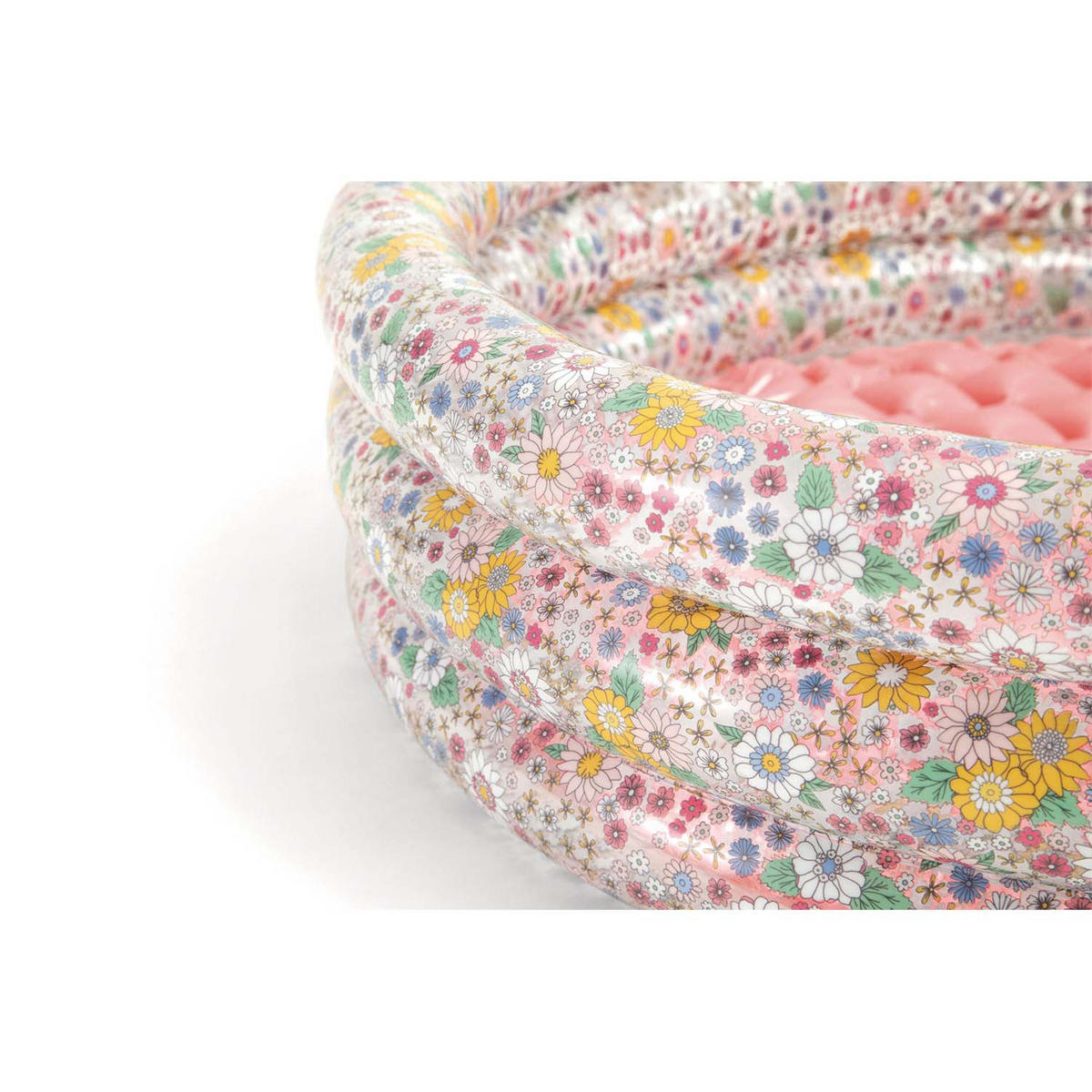 PLANSCHBECKEN POOL Blumen 86 x 25 cm - 58427 - Rosa, Textil (86/25cm)