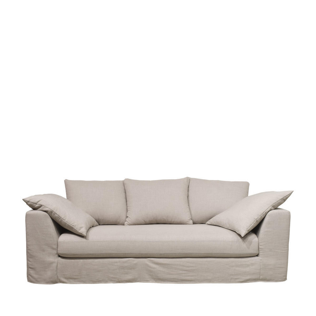 BETTSOFA - Natürlich - Naturfarben, Textil (212/81/99cm) - Drawer