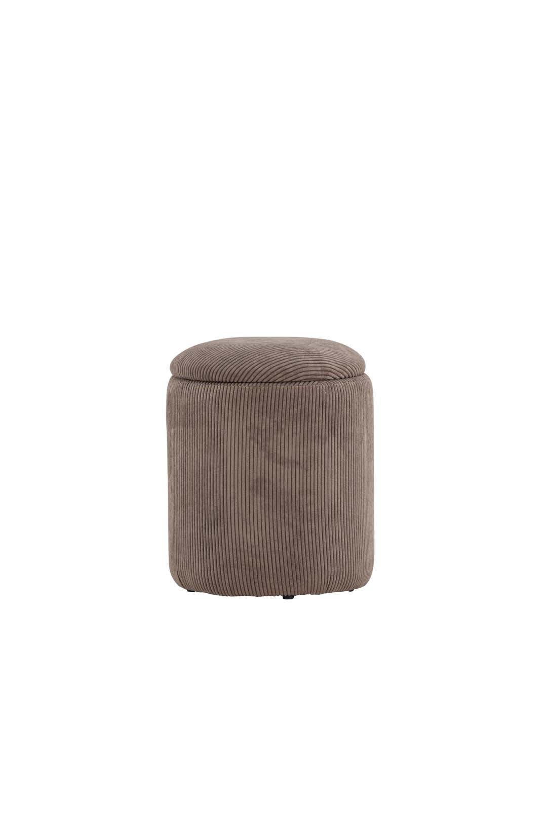 PUFF Limpen 32 x 32 x 40 cm – brun - Brun, Textil (32/40/32cm) - ebuy24