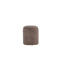 PUFF Limpen 32 x 32 x 40 cm – brun - Brun, Textil (32/40/32cm) - ebuy24