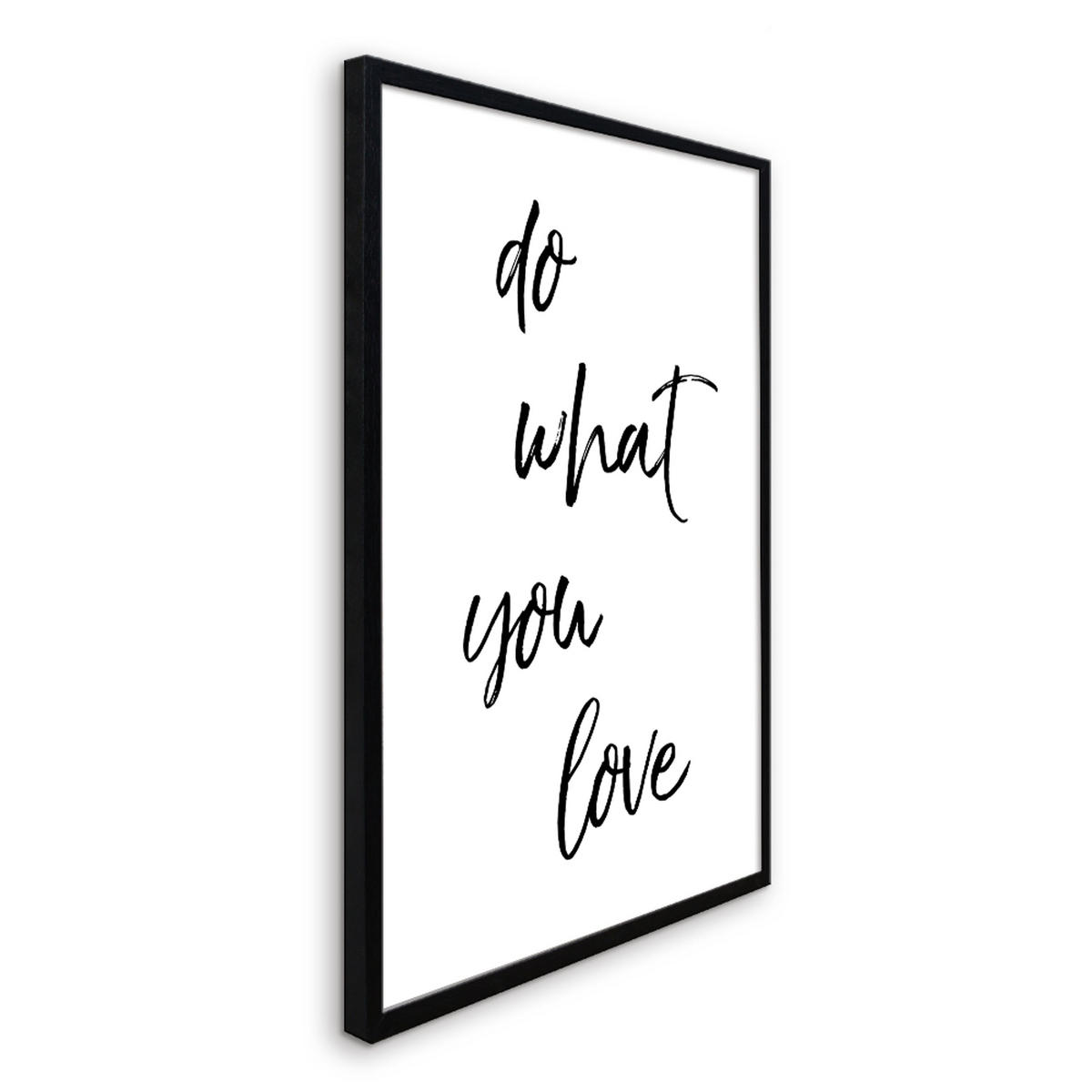 BILD mit Rahmen 2er Set 51x71 cm Spruch: Motivation - Weiß, Holz (51/71cm) - artissimo