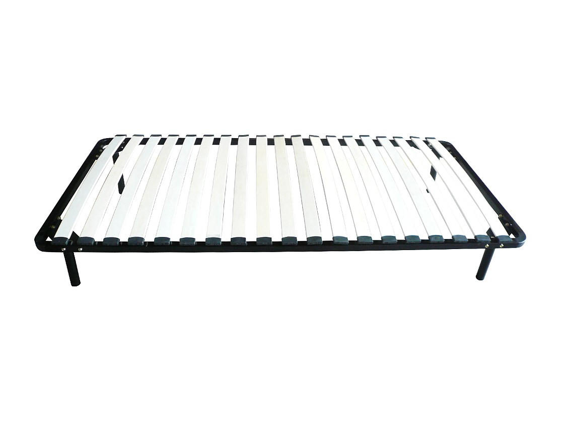 LATTENROST - 1 Person - Metall - Schwarz - Schwarz, Metall (90/190cm) - Vente-Unique