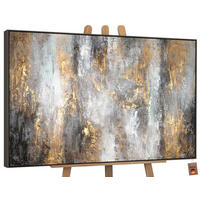GEMÄLDE Milchstraße II Schattenfugenrahmen Grau 120x80 cm - Grau, Holz (120/80cm) - YS-art gallery