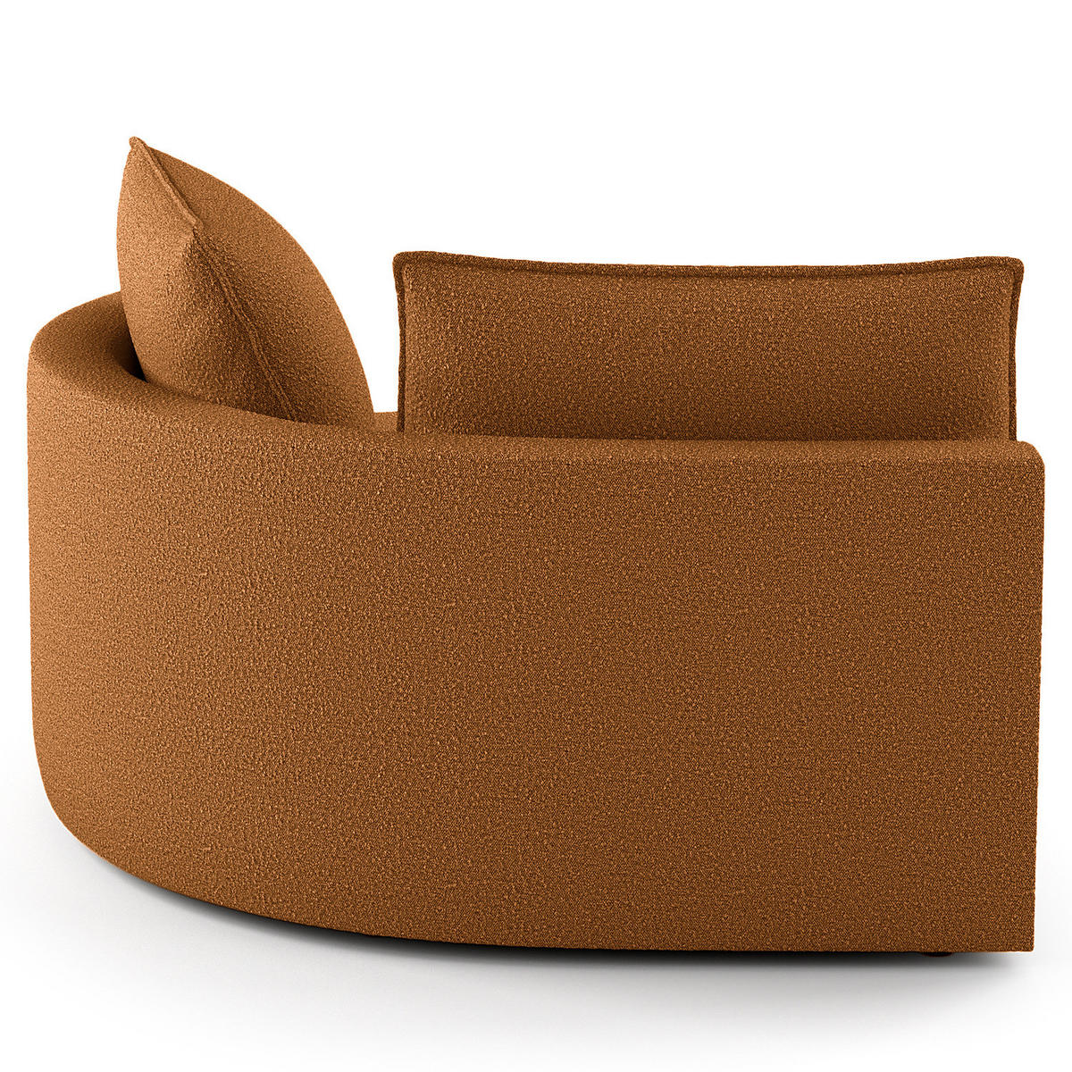 OTTOMANE - modular - Beige/Schwarz, Kunststoff/Textil (126/82/154cm) - home24