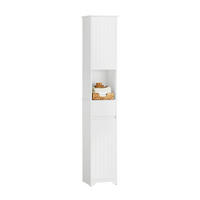 HOCHSCHRANK Weiß - Weiß, Holzwerkstoff (30/170/30cm) - SoBuy