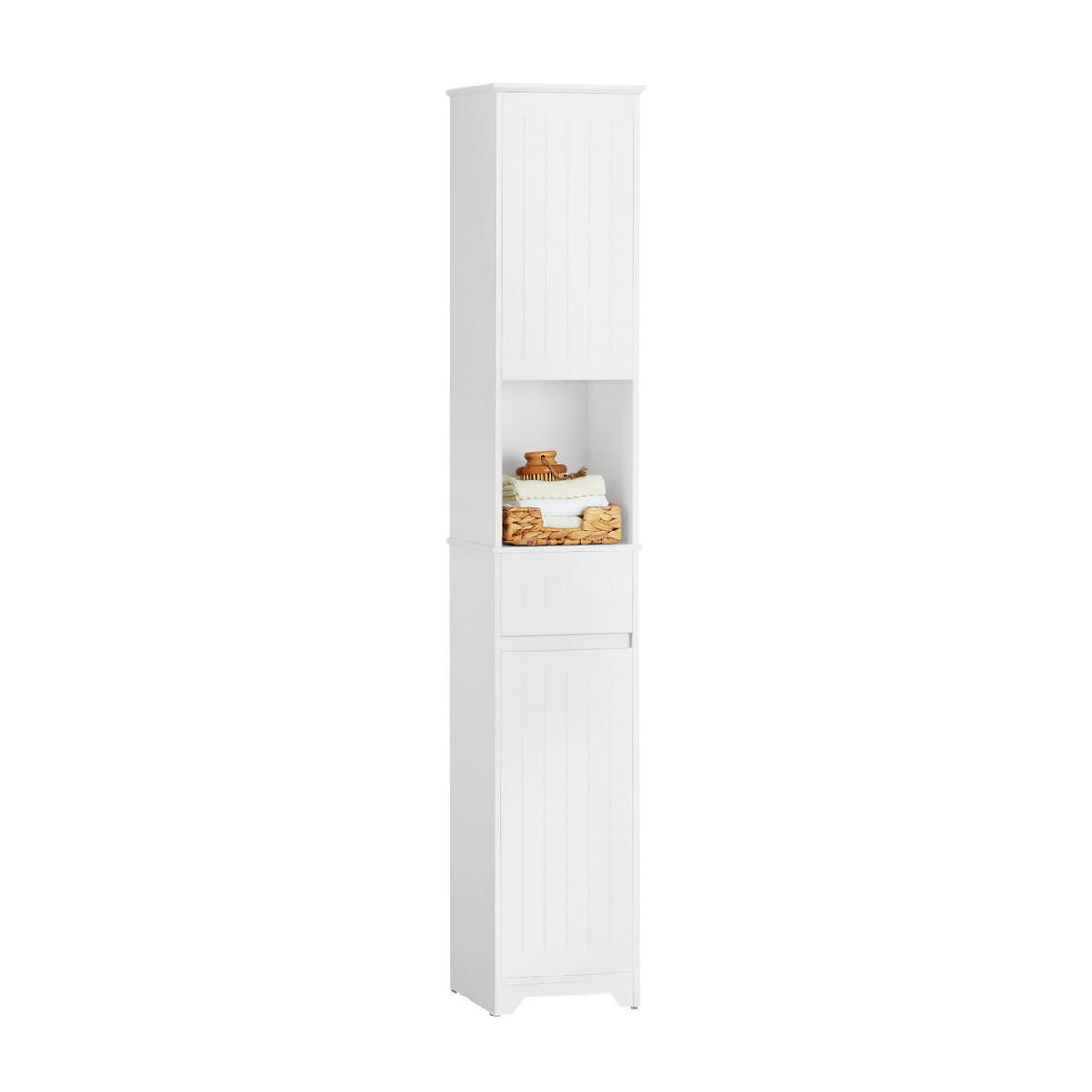 HOCHSCHRANK Weiß - Weiß, Holzwerkstoff (30/170/30cm) - SoBuy