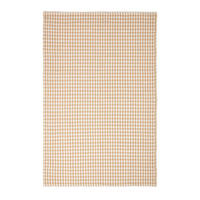 BAUMWOLLTEPPICH Vichy-Karo 110/170 cm - Beige, Textil (110/170cm) - Homescapes