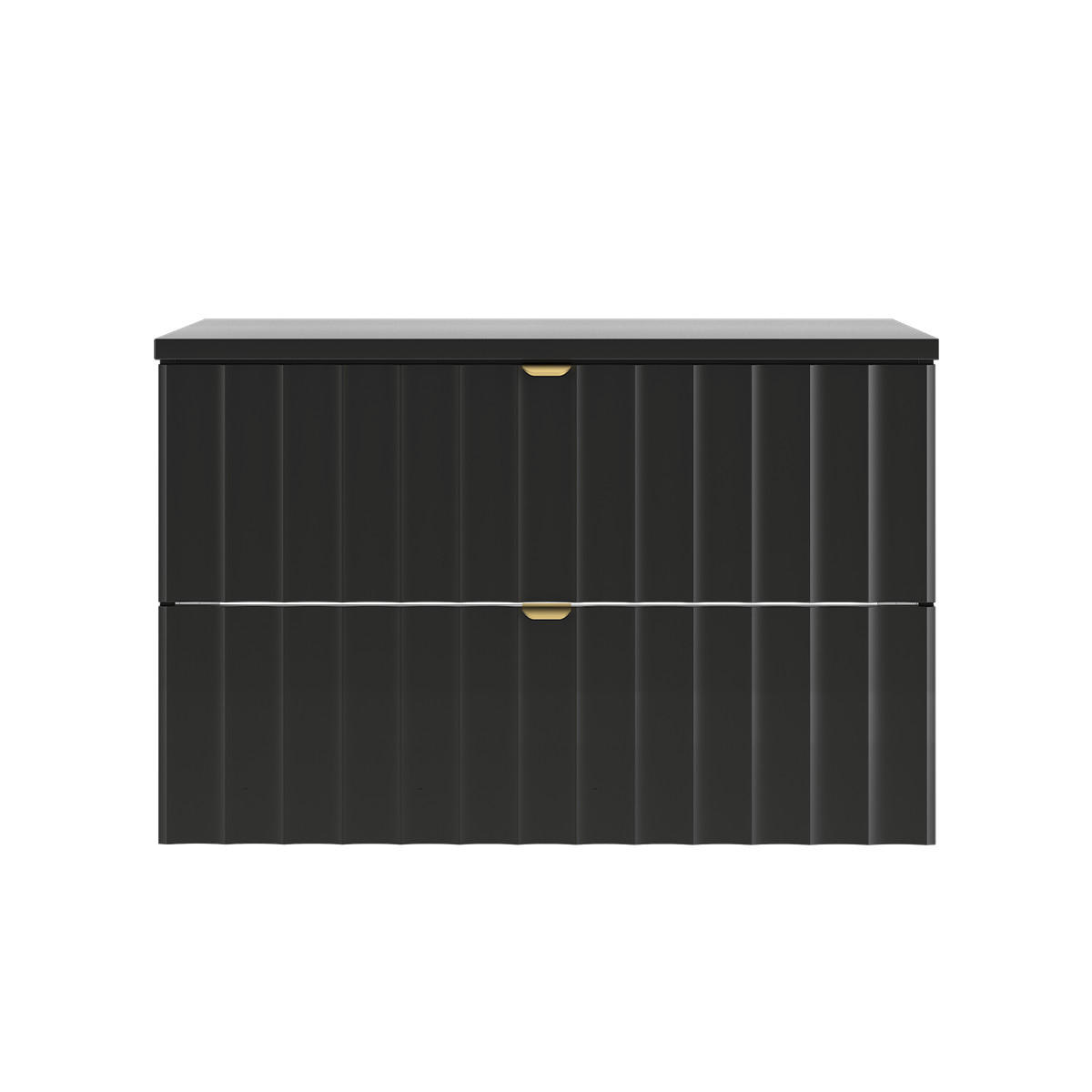 WASCHTISCHUNTERSCHRANK 80.6cm Lexa Schwarz - Schwarz, Holzwerkstoff (80.6/52.2/46.5cm) - Petits-meubles