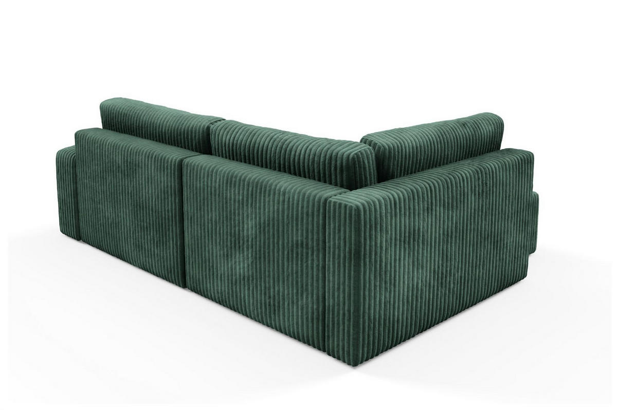 ECKSOFA Natalia Xl - Grün, Holzwerkstoff/Textil (182/245cm) - Fun Möbel