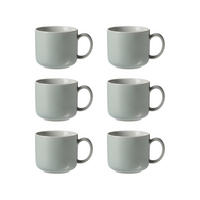 KAFFEETASSEN Jasper Mint 240 ml 6er Set - Mintgrün, Keramik (0.24L) - Ritzenhoff Breker