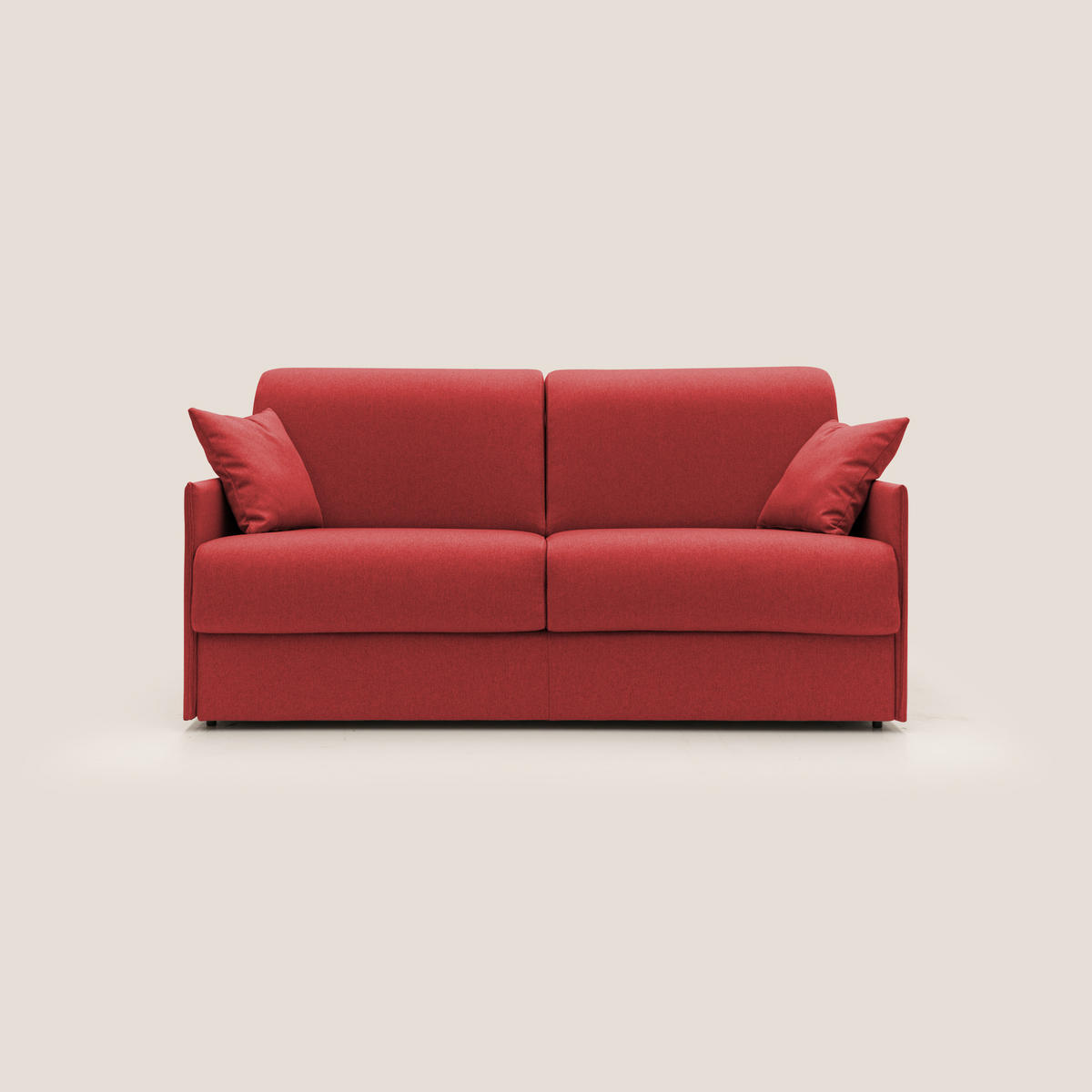 SCHLAFSOFA Evans - Rot, Textil (149/90/96cm) - Divani.store