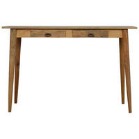 SCHREIBTISCH Akins - Messingfarben/Braun, Holz/Metall (46/120/80cm) - Artisan Furniture