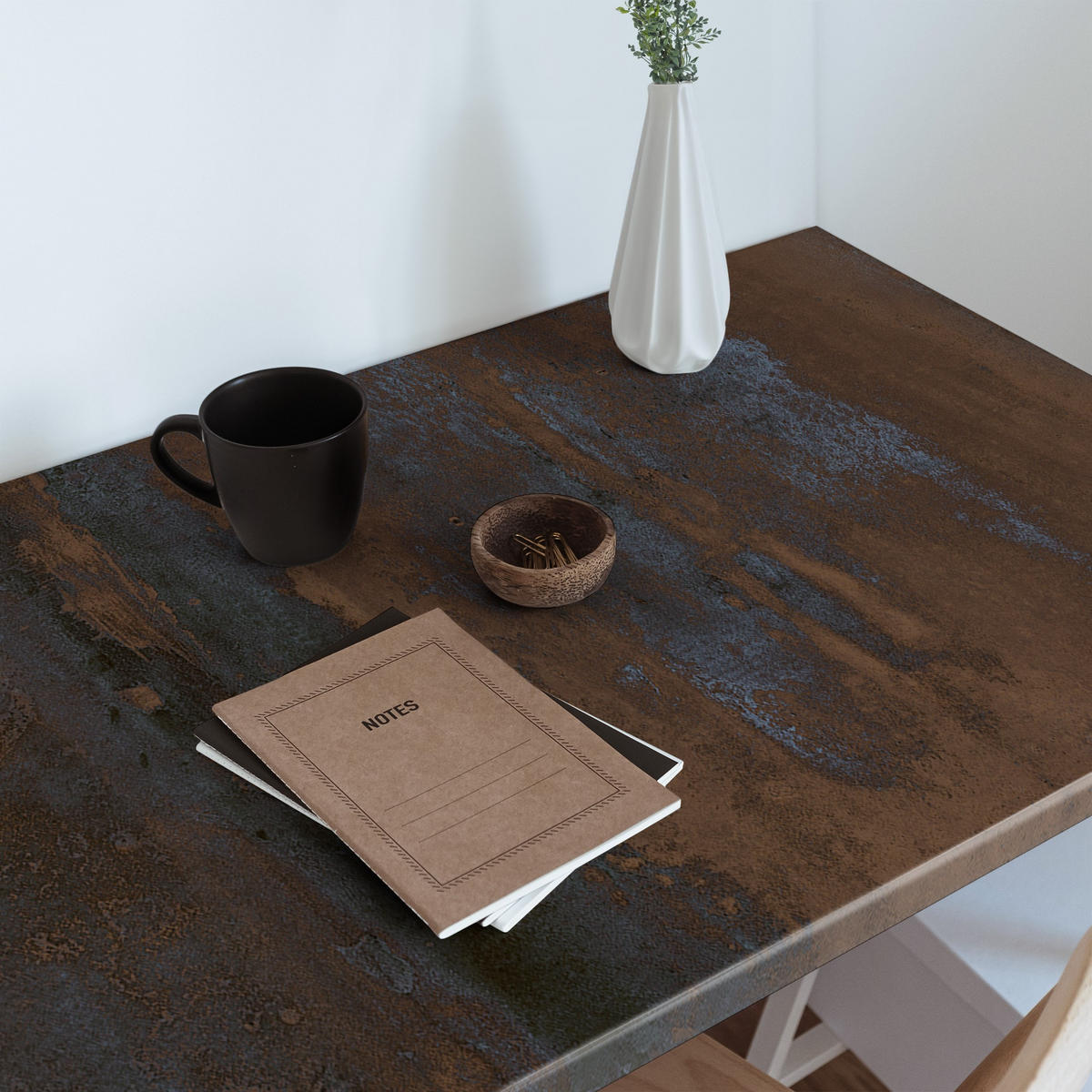 MÖBLAUFKLEBER 100x50 cm braun - Dunkelbraun, Kunststoff (100/50/0.1cm) - Wallfluent