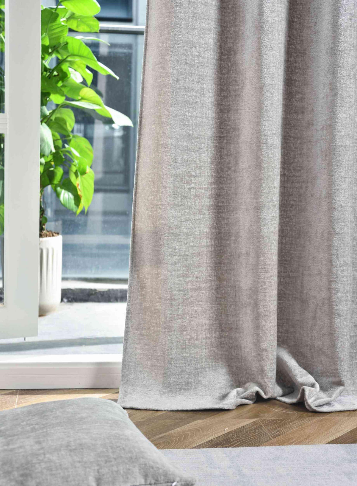 VORHANG NÜRNBERG HxB 245x135 cm Grau - Grau, Textil (135/245/245cm) - Gardinenbox