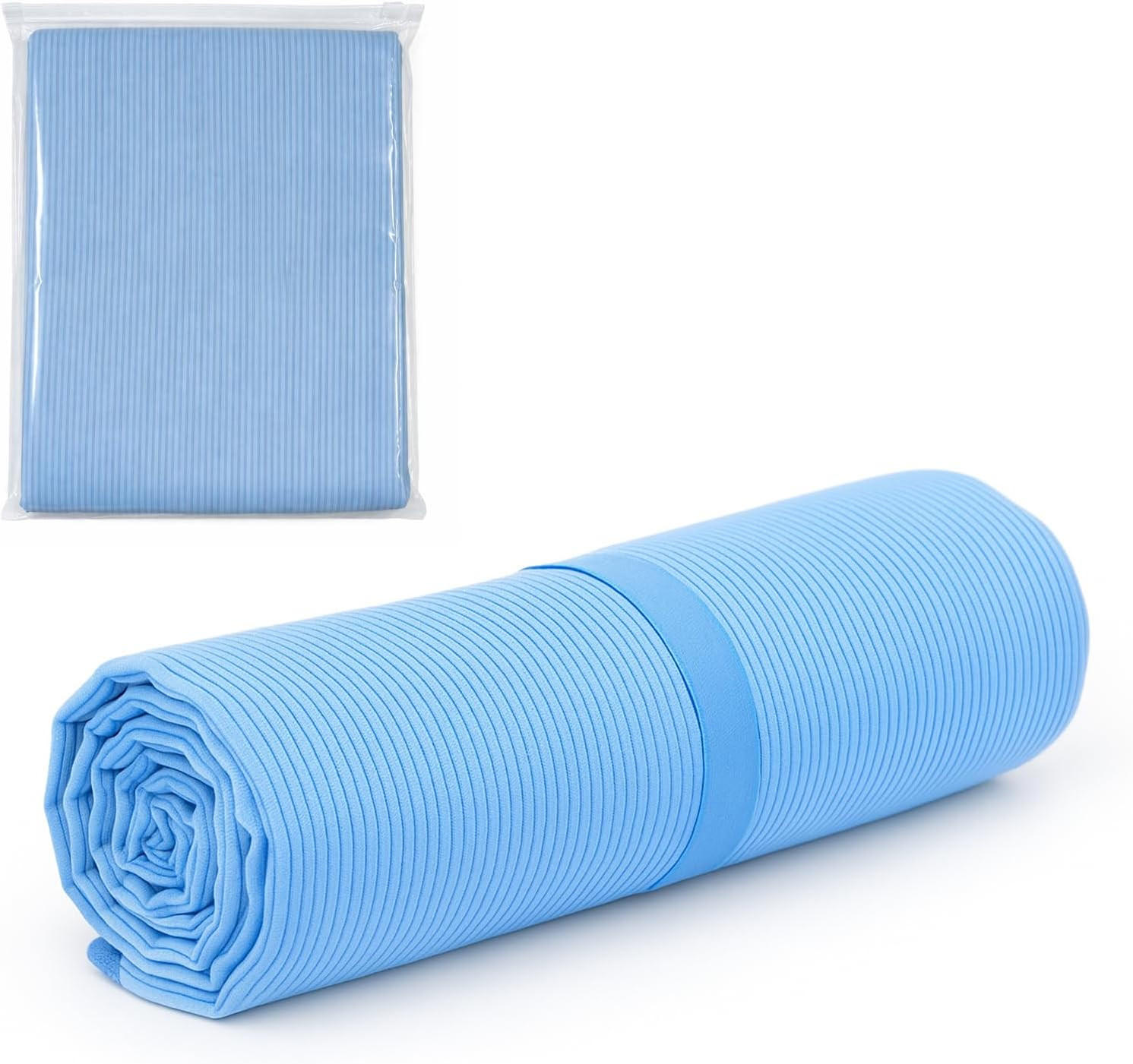 STRANDTUCH mit Knöpfen - 80 x 160 cm - Hellblau - Hellblau, Textil (80/160cm)