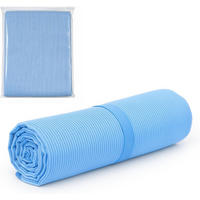 STRANDTUCH mit Knöpfen - 80 x 160 cm - Hellblau - Hellblau, Textil (80/160cm)