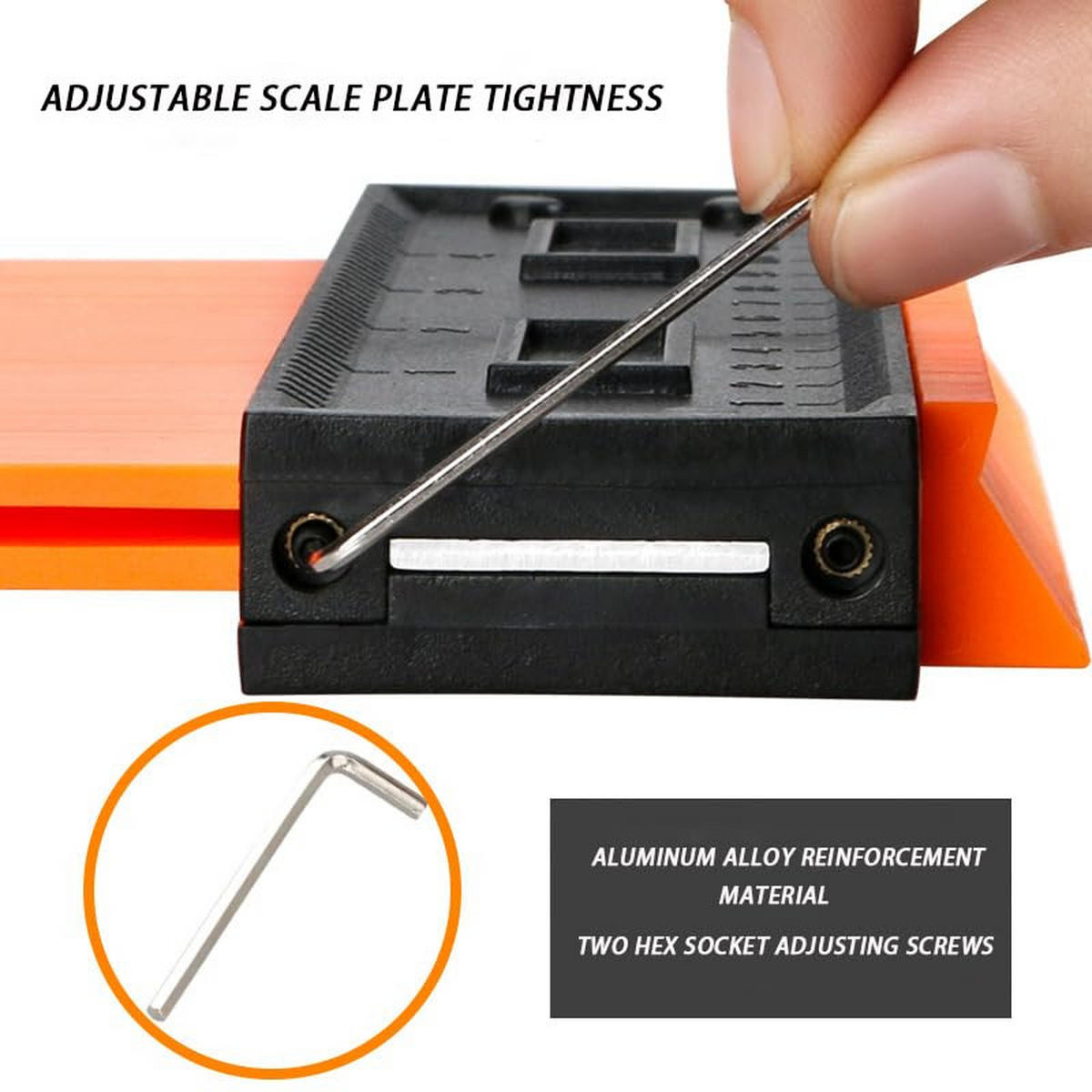 MESSLINEAL – 12,7 cm – geeignet zum genauen Abzeichnen unregelmäßiger Formen, 1 Stück - Multicolor, Kunststoff (25/1/1cm) - DCA