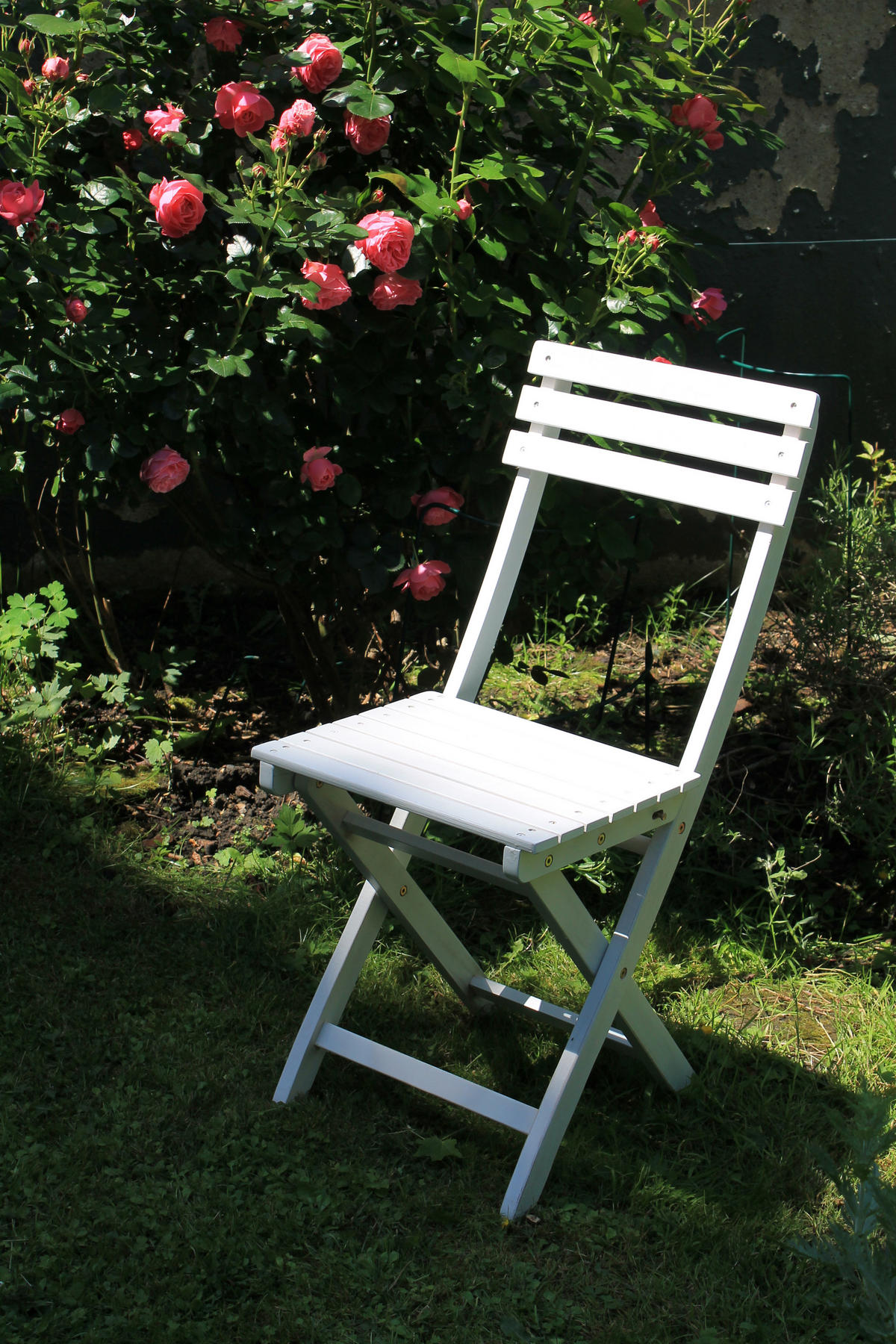 KLAPPSTUHL Bistro weiß - Weiß, Holz (38/82/52cm) - Sedex