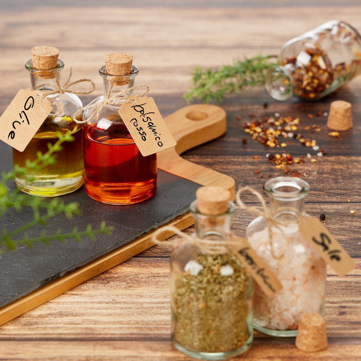 DEKOGLÄSER - Transparent, Glas/Naturmaterialien (6/11.5/6cm) - Relaxdays