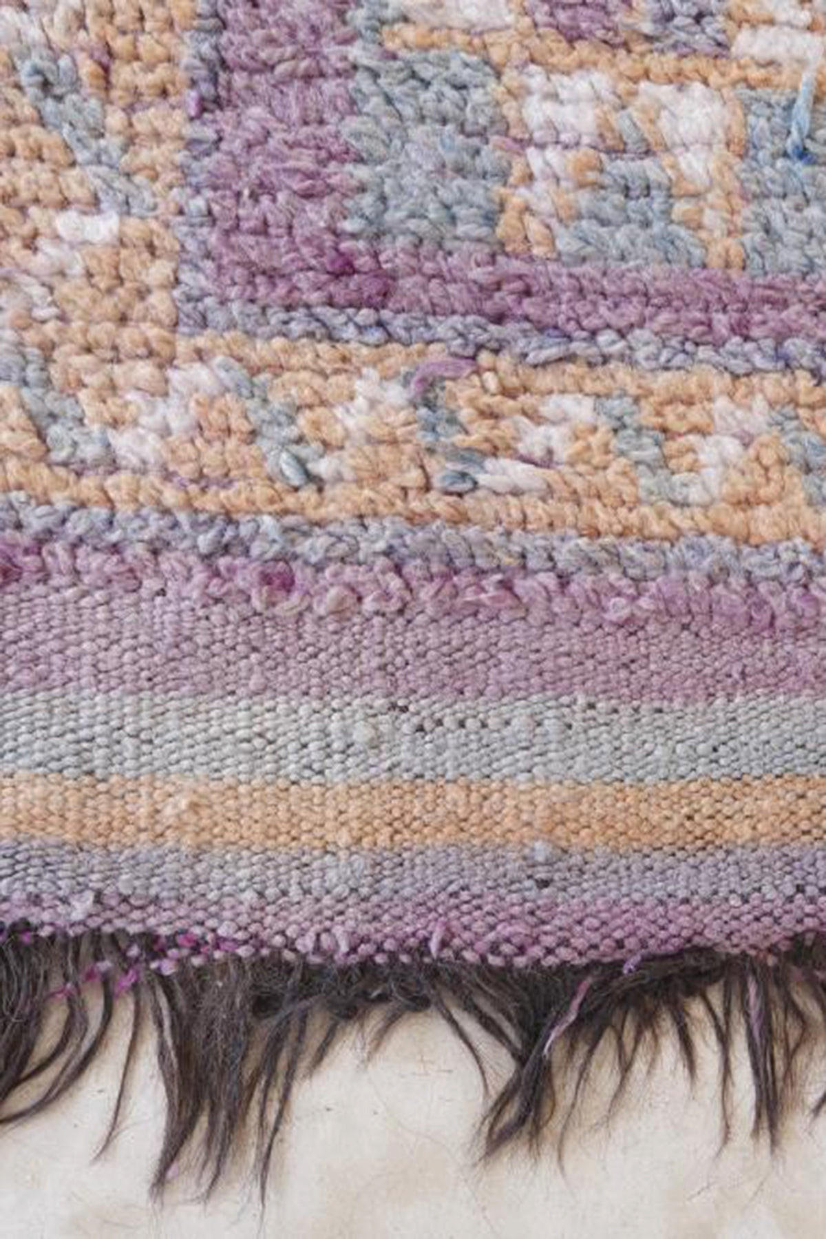 BERBERTEPPICH aus reiner Wolle 167x 306 cm - Lila, Naturmaterialien (167/306cm) - AFK Living