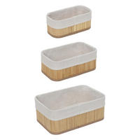 KORB 3er-Set 30/20/13 cm - Beige, Naturmaterialien (20/12/30cm) - BOXIMO