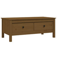 COUCHTISCH Honigbraun 100x50x40 cm Massivholz Kiefer - Braun, Holz (100/50/40cm) - furnicato
