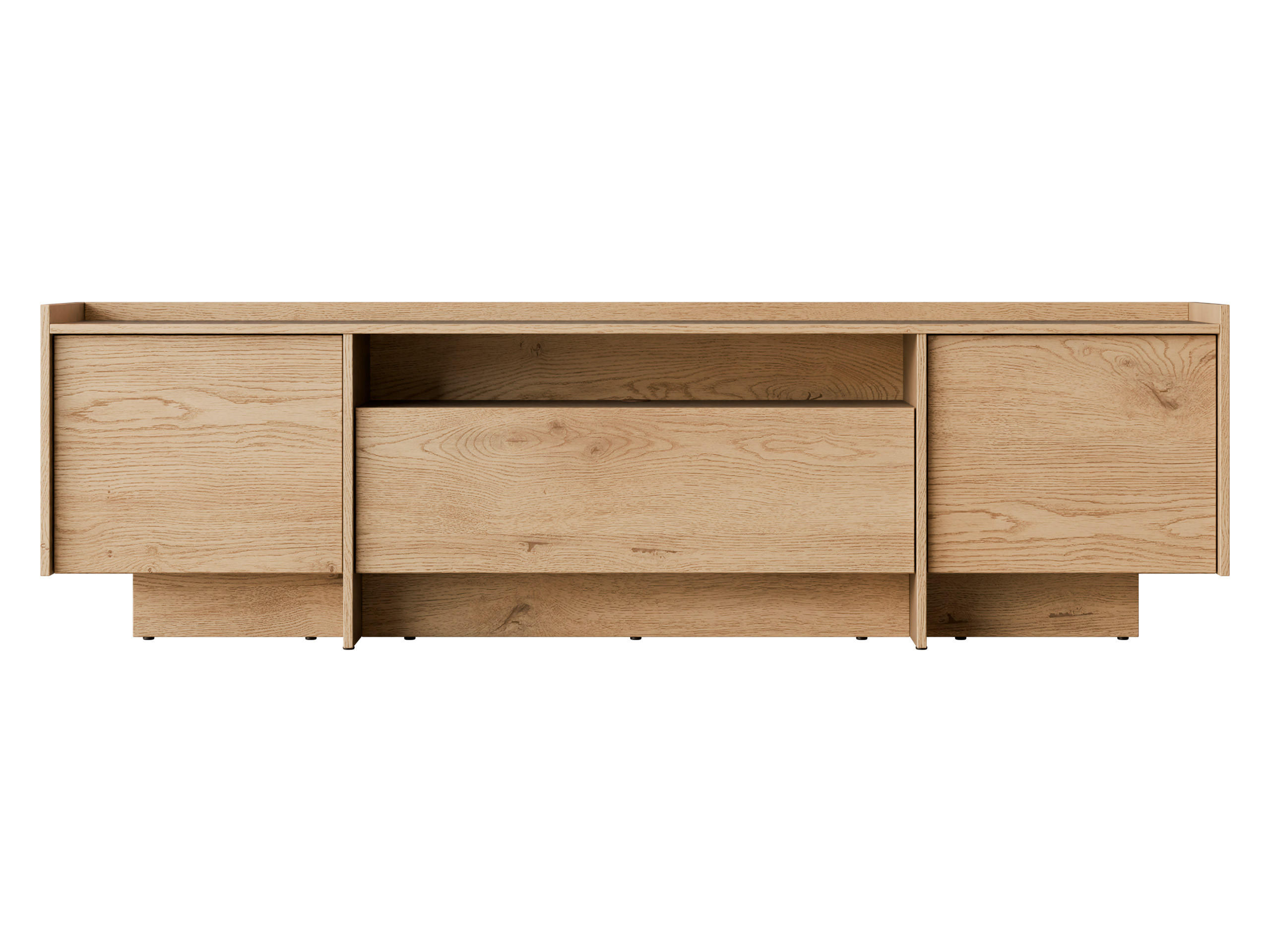 TV-LOWBOARD Japandi - Eichefarben, Holzwerkstoff (197/58/38cm) - MIRJAN24