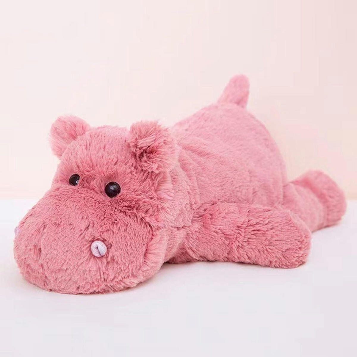 STOFFTIER Rosa Nilpferd 35 cm - Rosa, Textil (15/35cm)