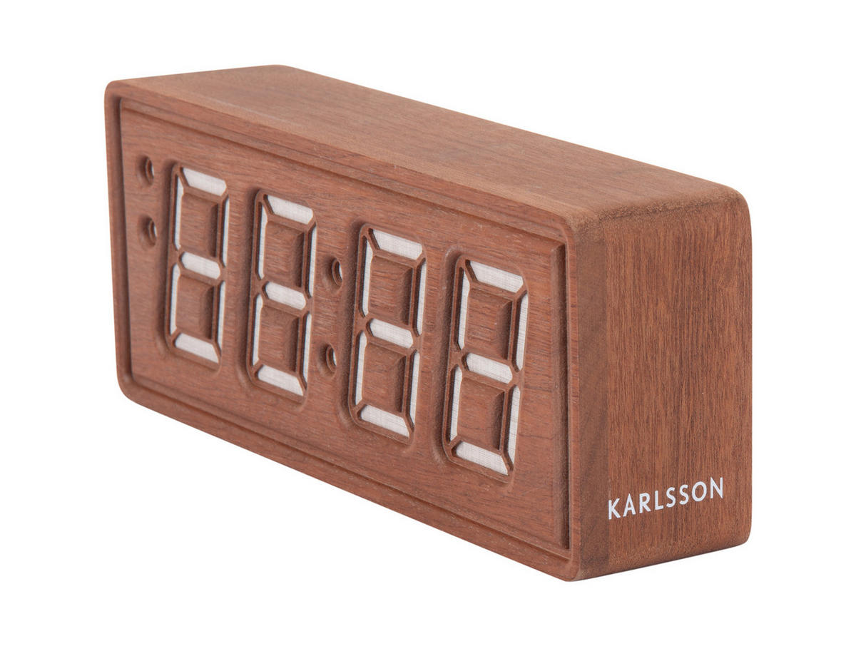 WECKER Solid 20/4/8 cm - Braun, Holz (4/8/20cm) - Karlsson