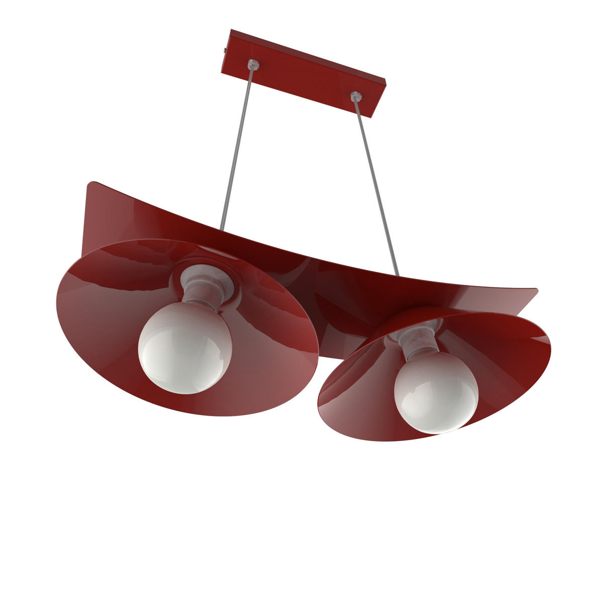 HÄNGELEUCHTE Miller X2 - Rot, Metall (70/25/16cm) - Lumicom