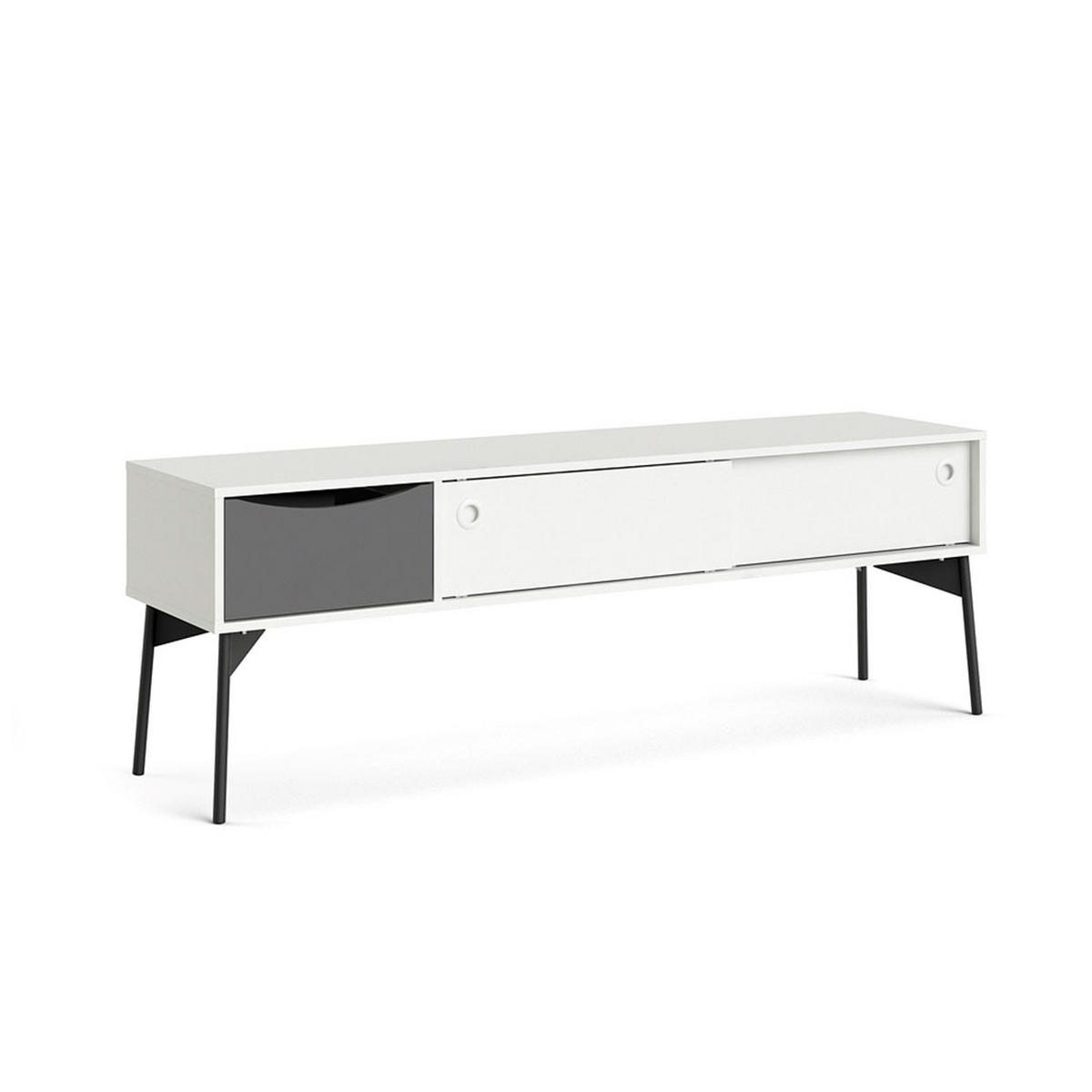 TV-ELEMENT weiß - Weiß, Holzwerkstoff (154/53/39cm) - ebuy24