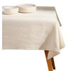 TISCHDECKE Mileja - Ecru, Textil (180/130/1cm) - home&you