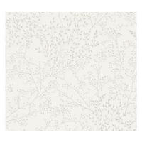 VLIESTAPETE Weiß 53/1005 cm - Taupe/Weiß, Textil (53/1cm) - KUNSTLOFT
