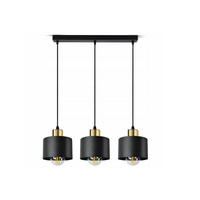 PENDELLEUCHTE BLACKSPOT - Goldfarben/Schwarz, Metall (12/55/80cm) - kiki design