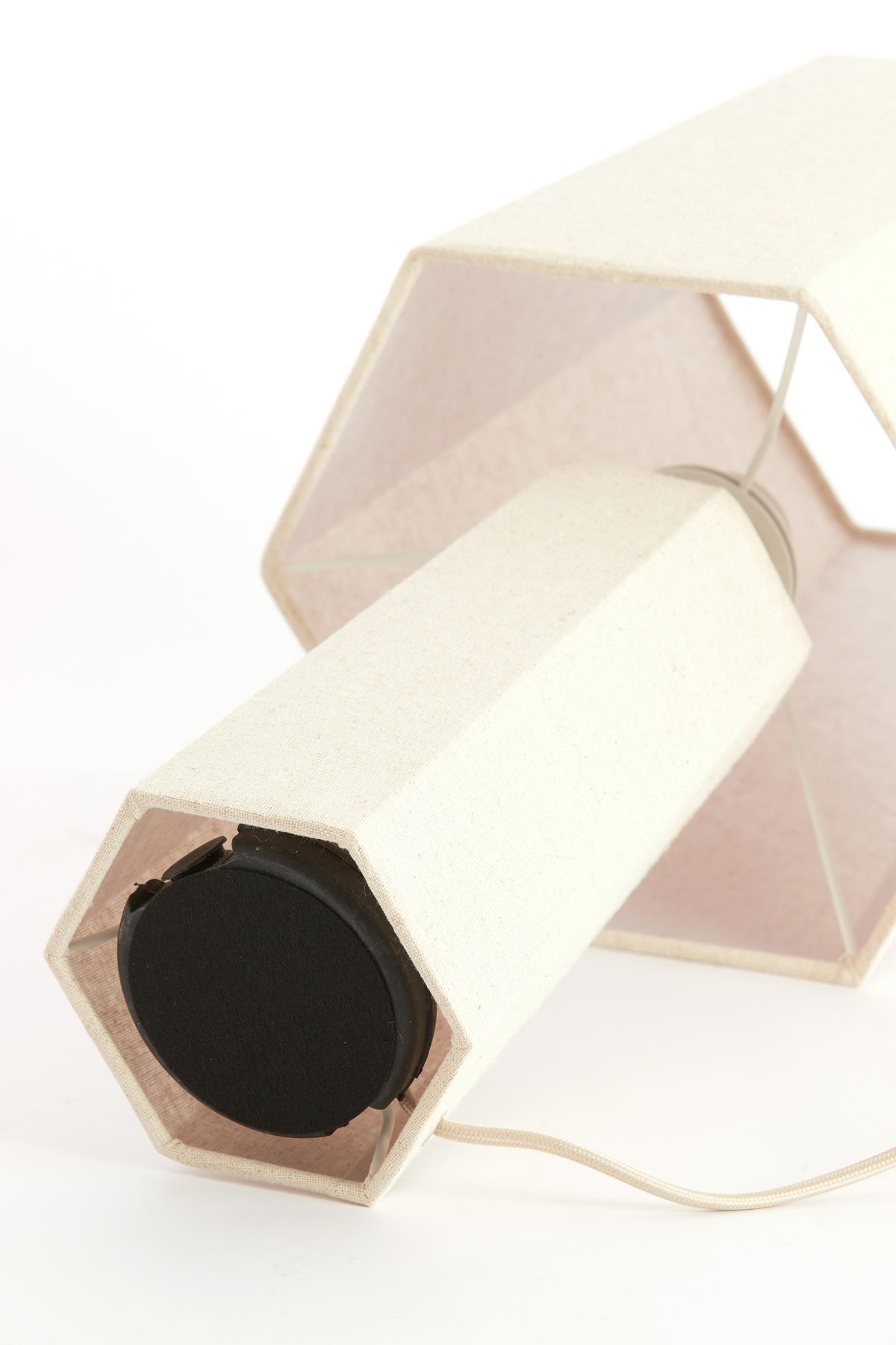 TISCHLAMPE Musabo Braun 25/25/49 cm - Braun, Textil (25/25/49cm) - Light & Living