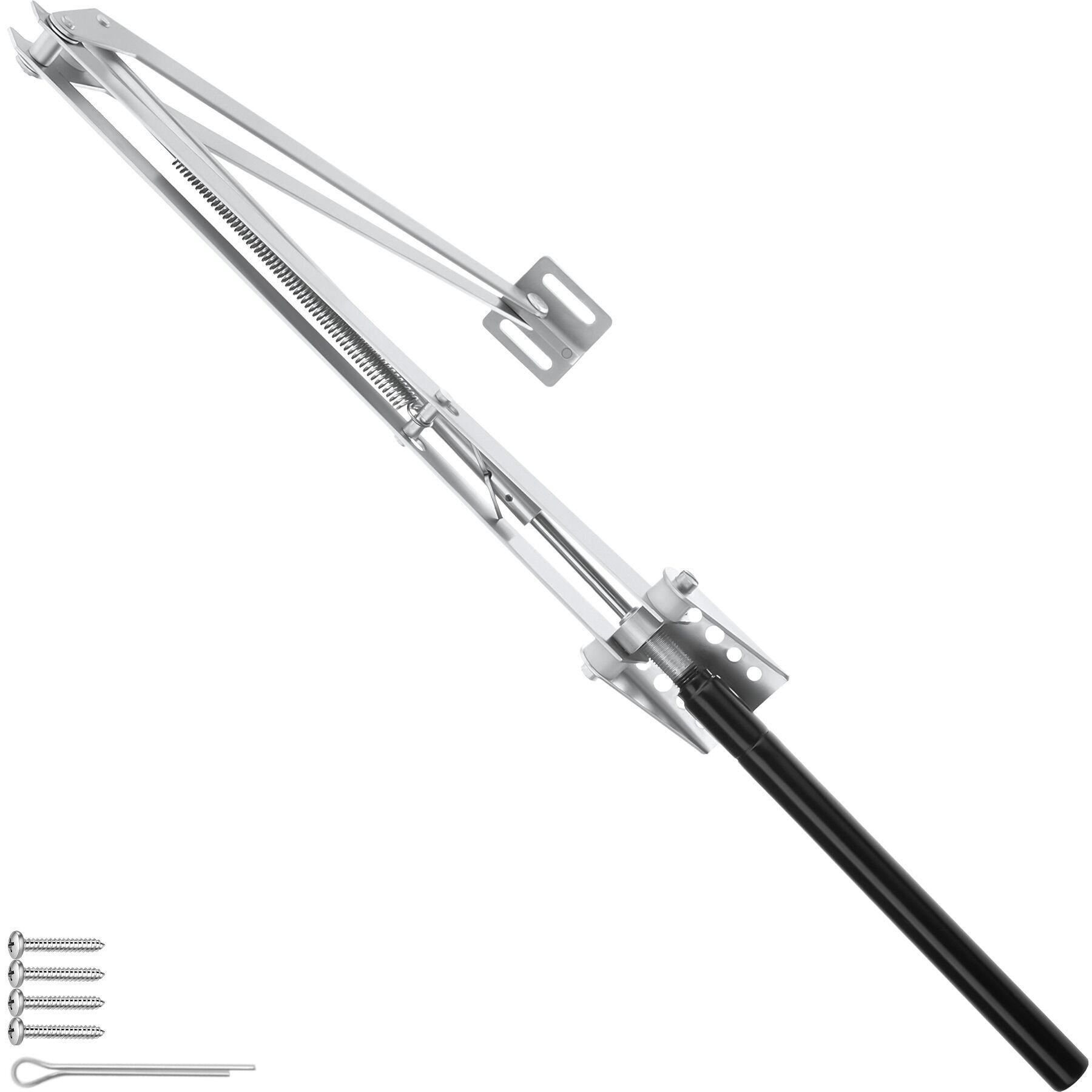 FENSTERÖFFNER automatisch, einfache Montage, silber - Silberfarben, Metall (4.5/5/32cm) - tectake
