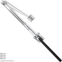FENSTERÖFFNER automatisch, einfache Montage, silber - Silberfarben, Metall (4.5/5/32cm) - tectake
