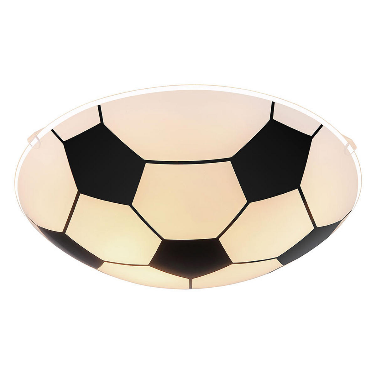 KINDERDECKENLEUCHTE Metall Glas Schwarz - Schwarz, Glas (30/30/8cm) - Globo Lighting