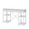 SCHREIBTISCH Chino Weiß 120 x 40 cm mit 3 Schubladen - Weiß, Holzwerkstoff (40/120/78cm) - Vicco