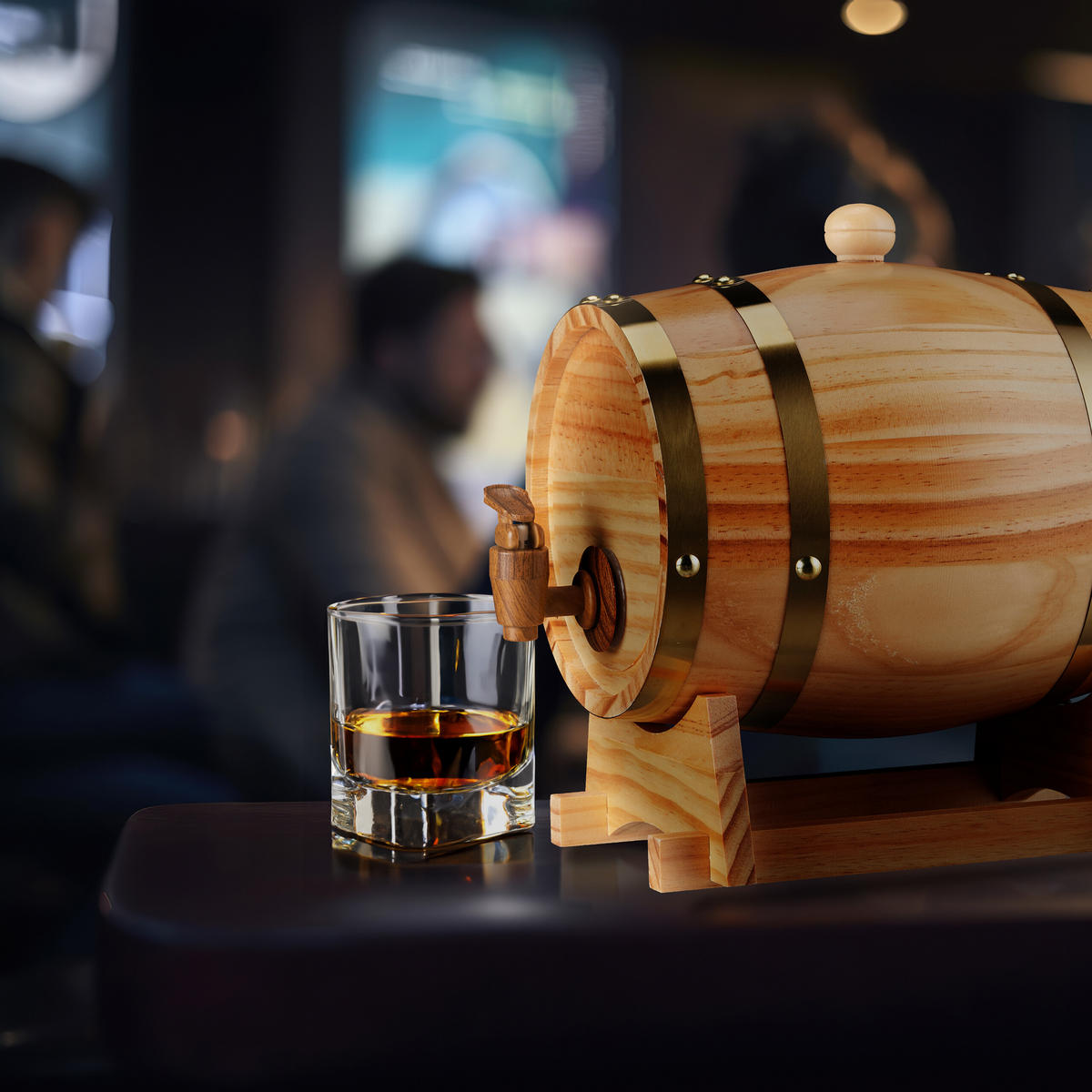 SUD pálenky - svetlohnedá, kov/drevo (18.5/25/27cm) - Relaxdays